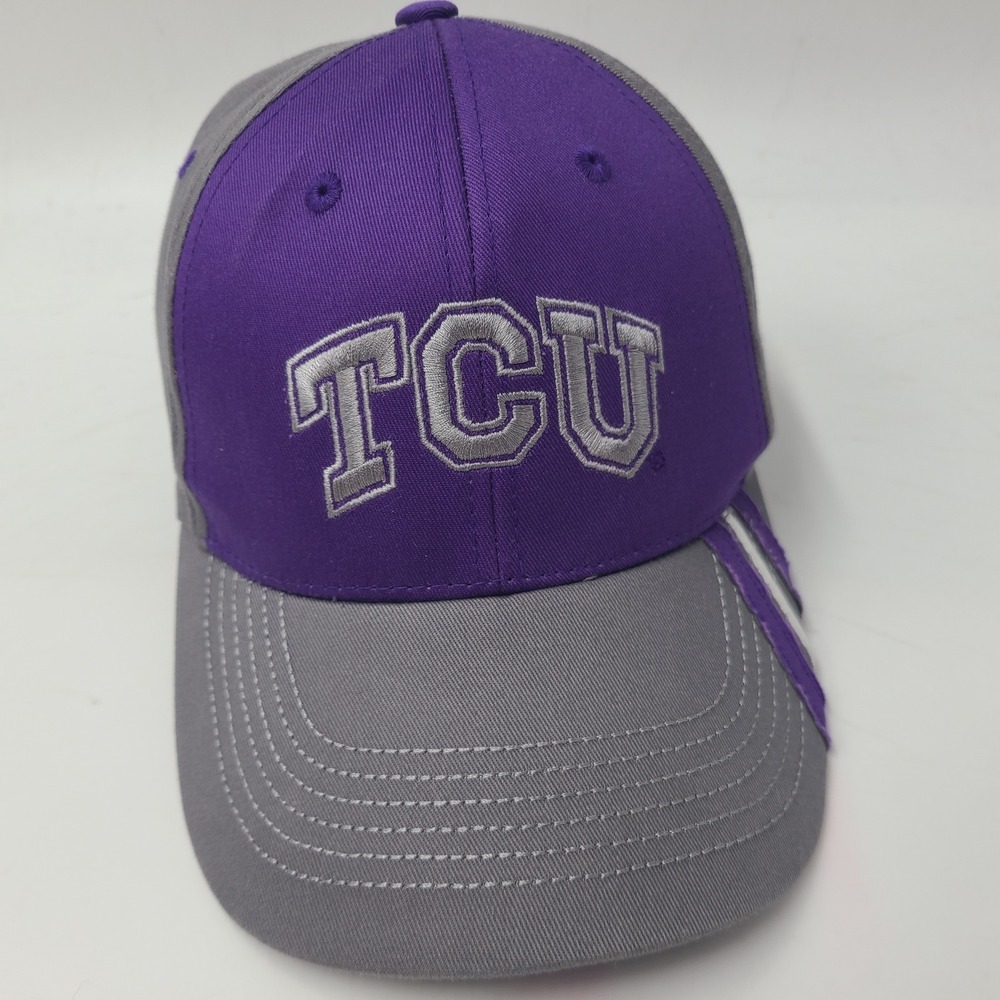 TCU Horned Frogs Hat Adjustable Captivating Headgear Purple Gray NCAA Logo Men